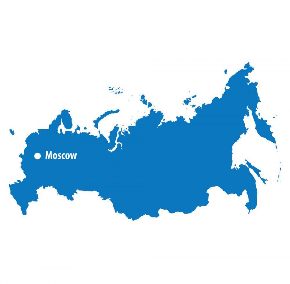 Carte de la capitale de la Russie