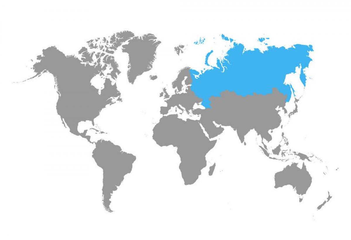 Situation de la Russie sur la carte du monde